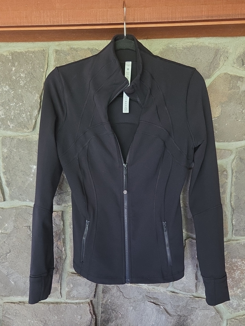 lululemon athletica Black Sculpting Zip-Up Jacket